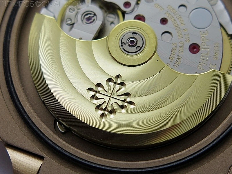 Nautilus 5711 1R-001 RG PPF 1:1 Best Edition Brown Textured Dial on RG Bracelet Super Clone 26-330 V5