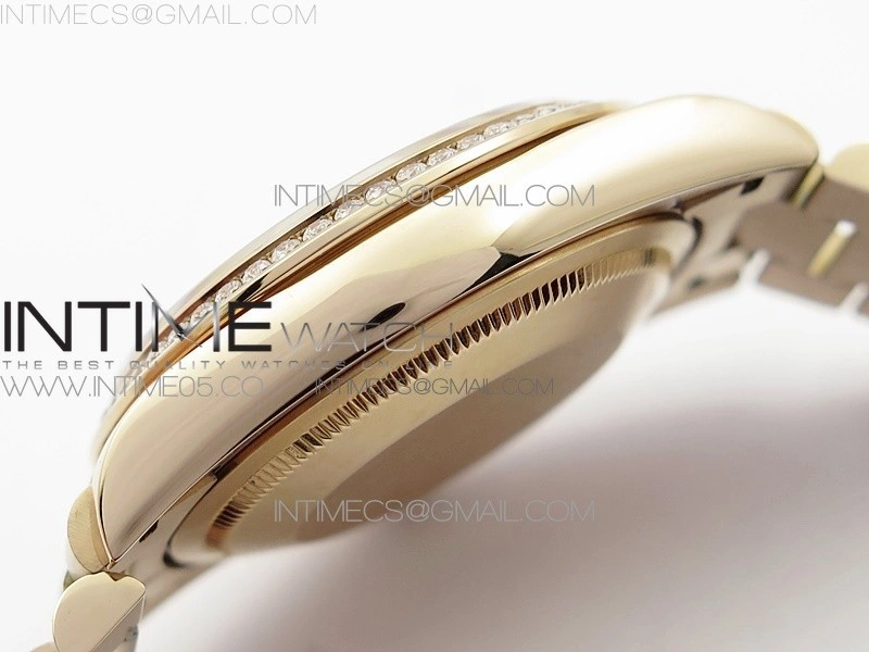 Day-Date 36 128235 RG Crystal BP Best Edition RG Crystal Marker Dial on RG President Bracelet A2836