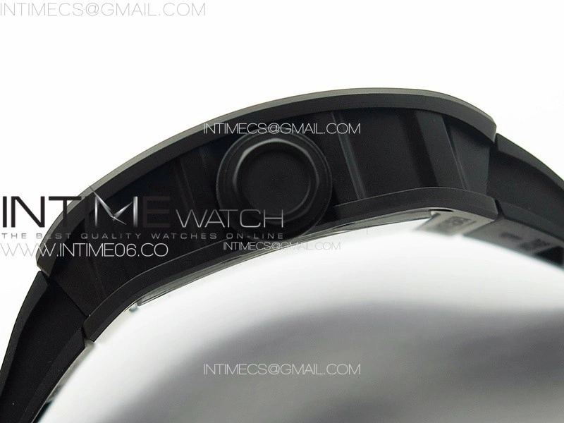 RM055 Real Ceramic Case KUF Best Edition Black Crown on Black Rubber Strap MIYOTA8215