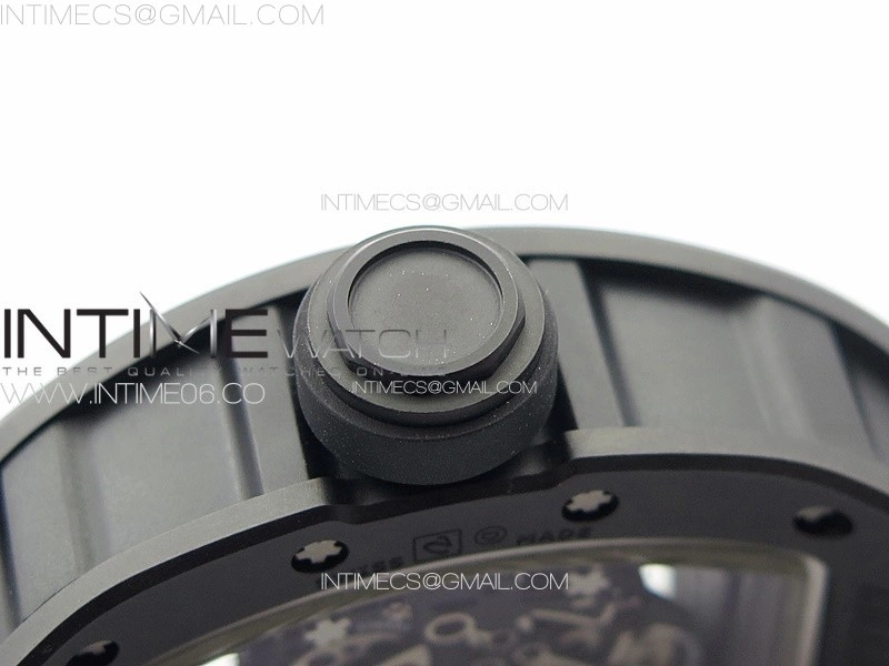 RM055 Real Ceramic Case KUF Best Edition Black Crown on Black Rubber Strap MIYOTA8215
