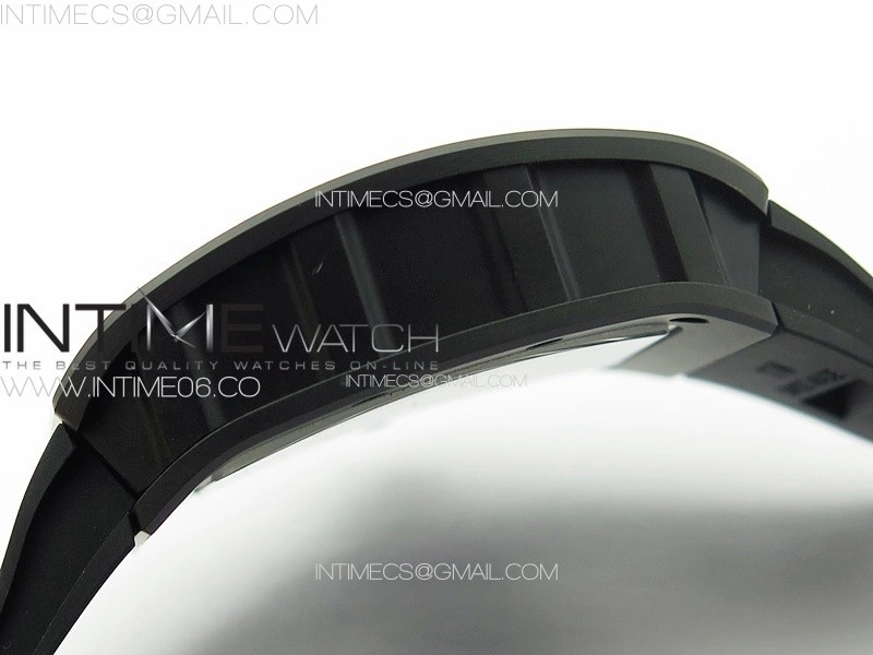 RM055 Real Ceramic Case KUF Best Edition Black Crown on Black Rubber Strap MIYOTA8215