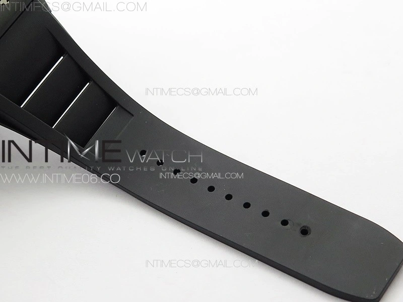 RM055 Real Ceramic Case KUF Best Edition Black Crown on Black Rubber Strap MIYOTA8215