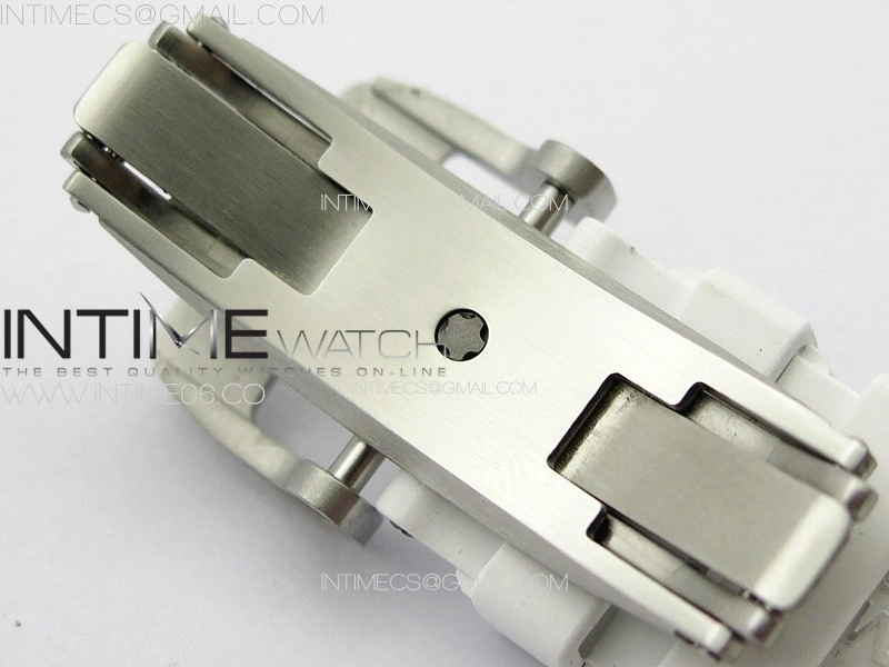 RM055 Real Ceramic Case KUF Best Edition Black Crown on White Rubber Strap MIYOTA8215
