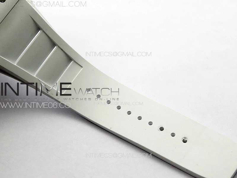 RM055 Real Ceramic Case KUF Best Edition Black Crown on White Rubber Strap MIYOTA8215