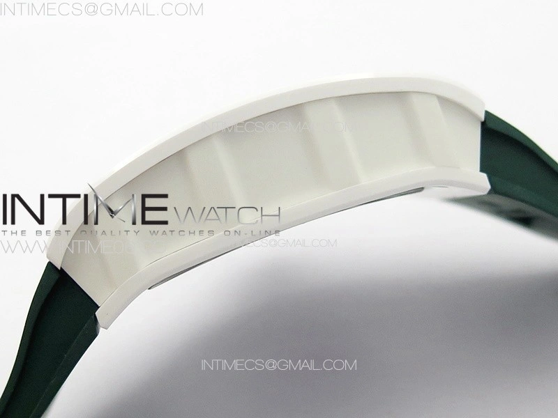RM055 Real Ceramic Case KUF Best Edition Green Crown on Green Rubber Strap MIYOTA8215