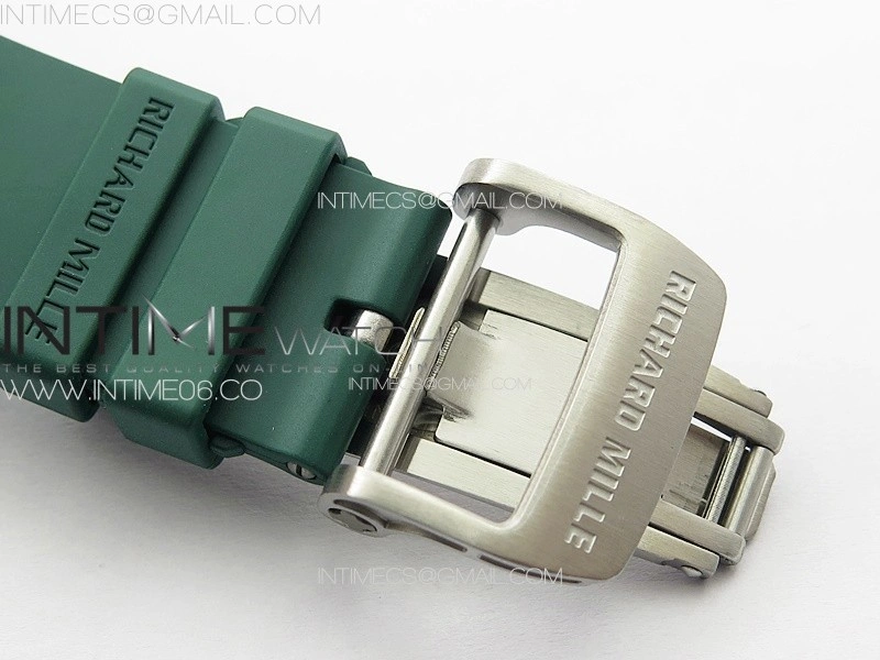 RM055 Real Ceramic Case KUF Best Edition Green Crown on Green Rubber Strap MIYOTA8215