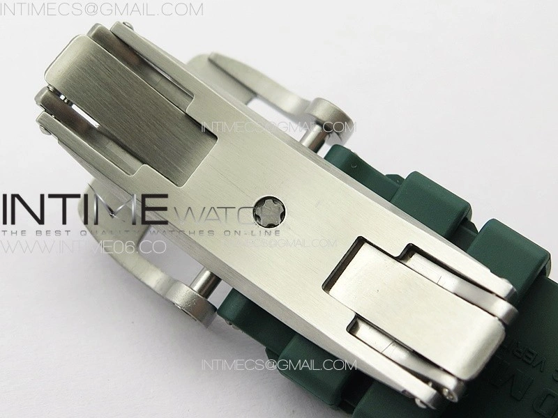 RM055 Real Ceramic Case KUF Best Edition Green Crown on Green Rubber Strap MIYOTA8215