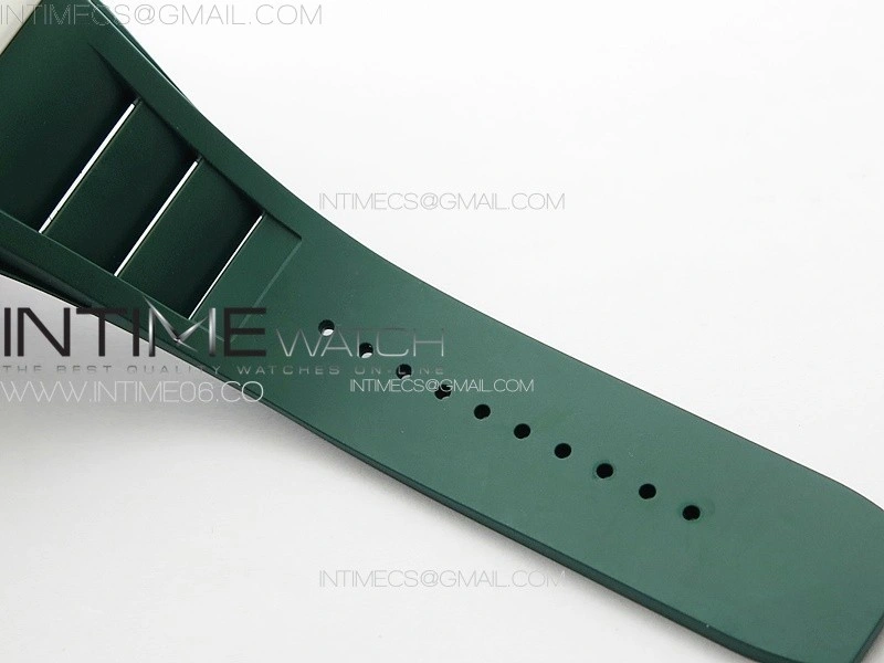 RM055 Real Ceramic Case KUF Best Edition Green Crown on Green Rubber Strap MIYOTA8215