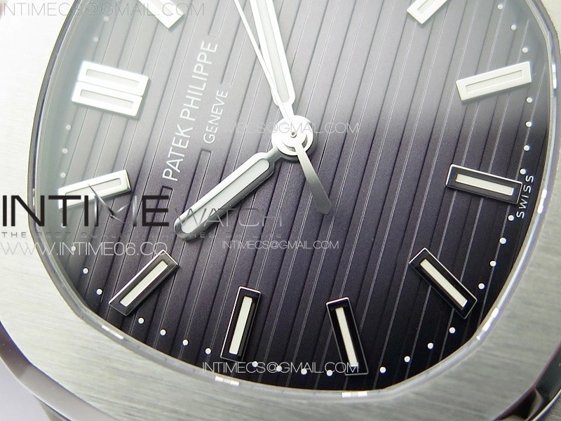 Nautilus Jumbo 5711 Super Replication PPF 1:1 Best Edition Gray Textured Dial on Black Rubber Strap PPF324