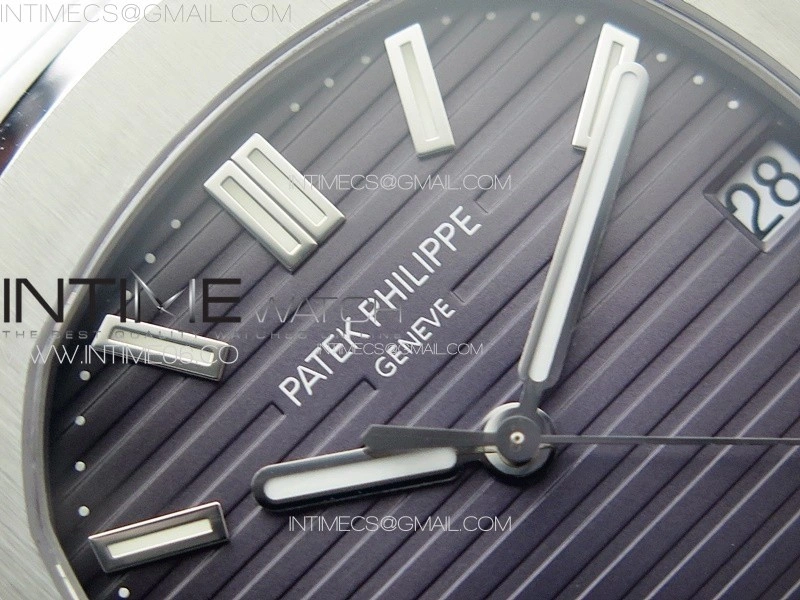 Nautilus Jumbo 5711 Super Replication PPF 1:1 Best Edition Gray Textured Dial on Black Rubber Strap PPF324