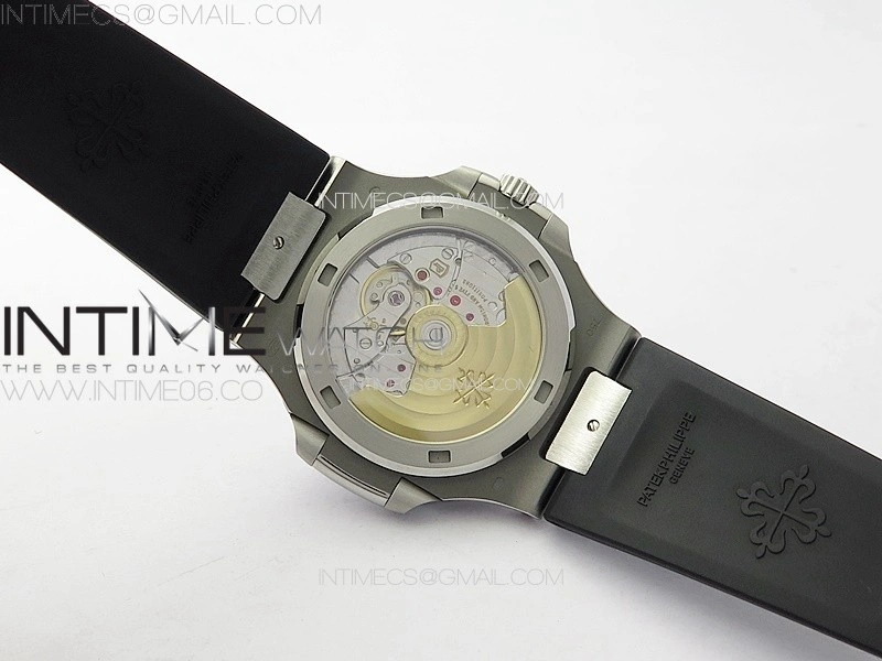 Nautilus Jumbo 5711 Super Replication PPF 1:1 Best Edition Gray Textured Dial on Black Rubber Strap PPF324