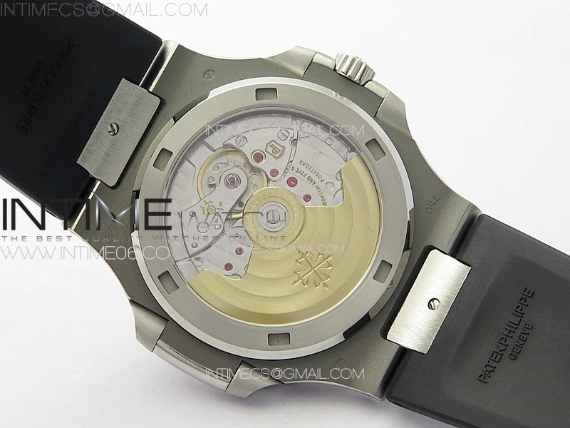 Nautilus Jumbo 5711 Super Replication PPF 1:1 Best Edition Gray Textured Dial on Black Rubber Strap PPF324