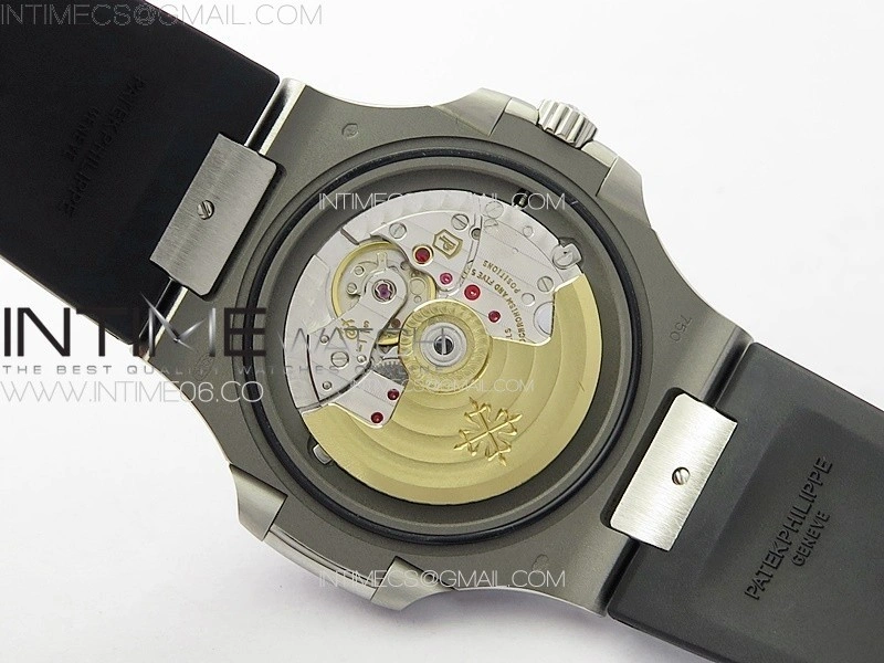 Nautilus Jumbo 5711 Super Replication PPF 1:1 Best Edition Gray Textured Dial on Black Rubber Strap PPF324