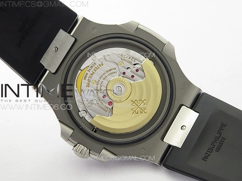 Nautilus Jumbo 5711 Super Replication PPF 1:1 Best Edition Gray Textured Dial on Black Rubber Strap PPF324