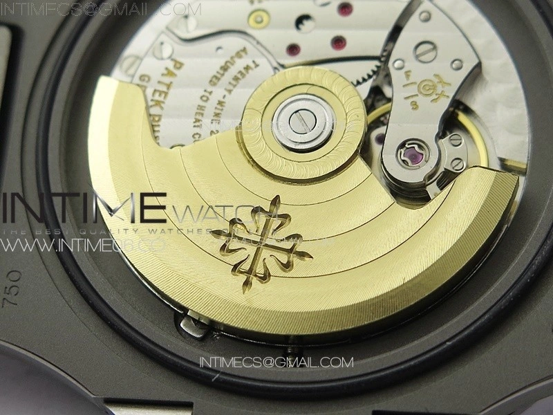 Nautilus Jumbo 5711 Super Replication PPF 1:1 Best Edition Gray Textured Dial on Black Rubber Strap PPF324
