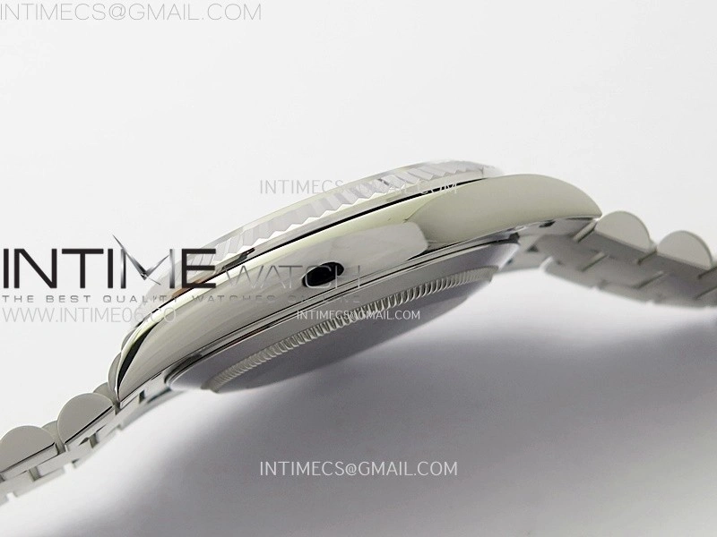 Day Date 228236 40mm 904L SS 1:1 AR+F Best Edition White Dial Roman Markers on SS President Bracelet SA3255