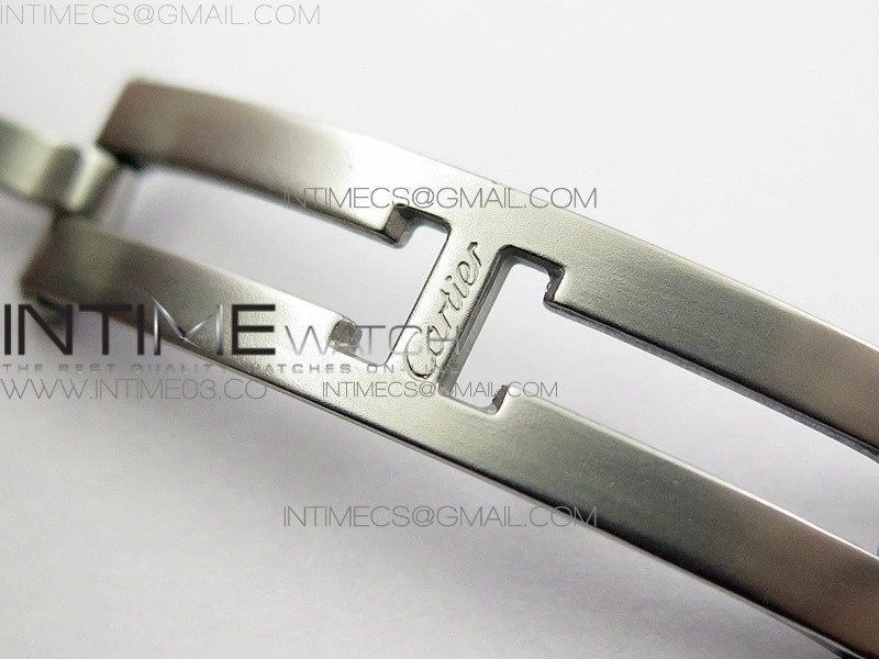 Tank Francaise Ladies 25mm SS 8848F 1:1 Best Edition White Dial Diamond Markers on SS Bracelet Ronda Quartz