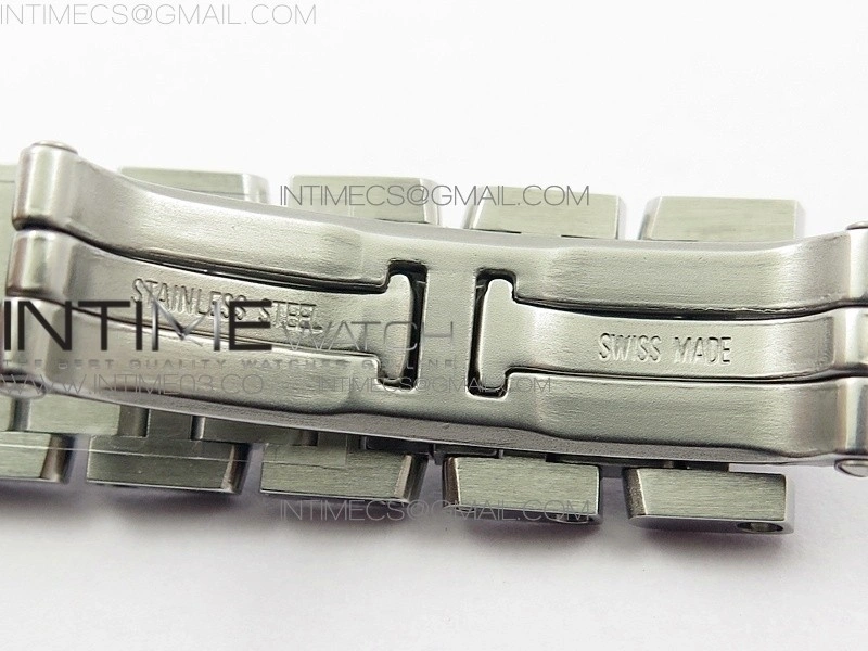 Tank Francaise Ladies 25mm SS 8848F 1:1 Best Edition White Dial Diamond Markers on SS Bracelet Ronda Quartz