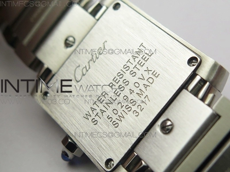 Tank Francaise Ladies 25mm SS 8848F 1:1 Best Edition White Dial Diamond Markers on SS Bracelet Ronda Quartz