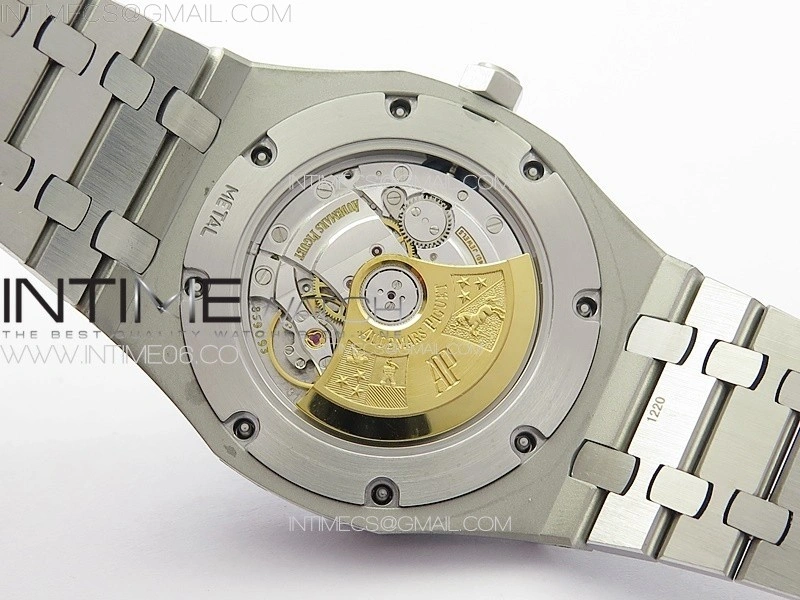 Royal Oak 41mm 15400 SS APSF 1:1 Best Edition Black Textured Dial on SS Bracelet A3120 Super Clone V3