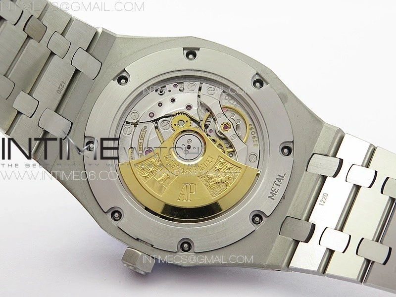 Royal Oak 41mm 15400 SS APSF 1:1 Best Edition Black Textured Dial on SS Bracelet A3120 Super Clone V3