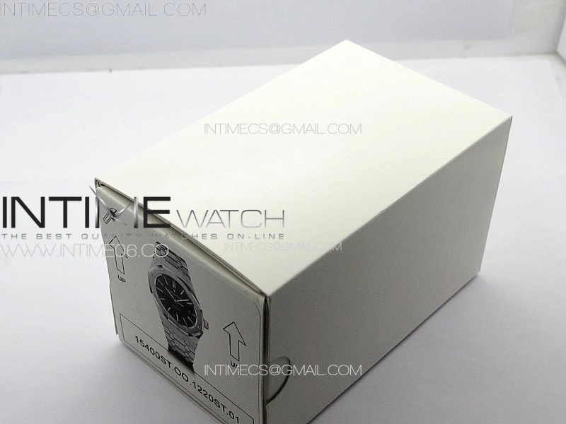Royal Oak 41mm 15400 SS APSF 1:1 Best Edition Black Textured Dial on SS Bracelet A3120 Super Clone V3