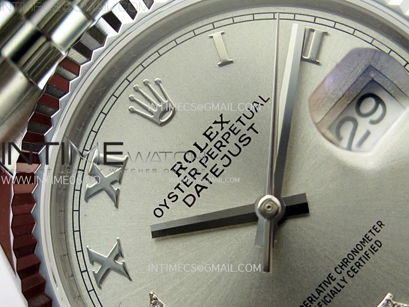 DateJust 36MM 126234 SS APSF 1:1 Best Edition Silver Dial Roman Markers on SS Jubilee Bracelet SA3235