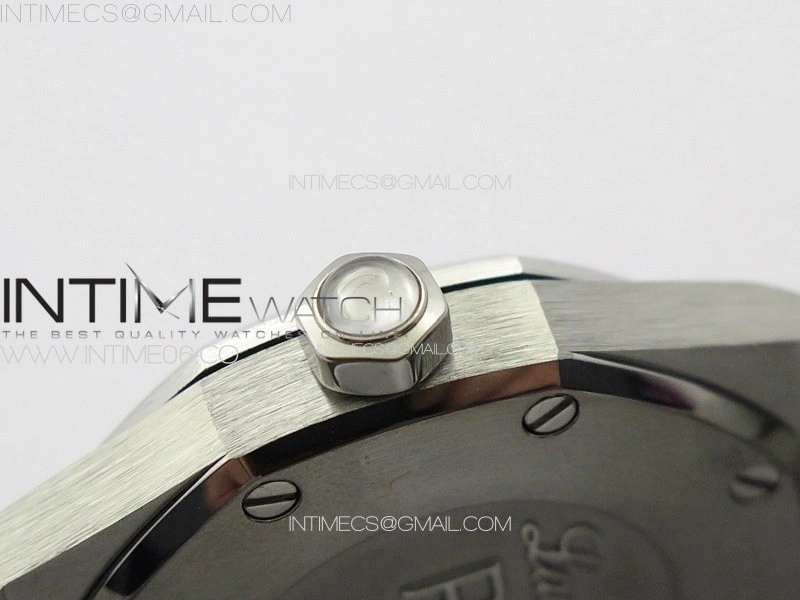 Lady Royal Oak 33mm 67620ST SS APSF 1:1 Best Edition White Textured Dial on White Leather Strap RONDA Quartz