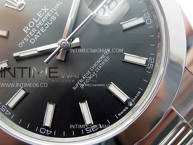 DateJust 41mm 126300 904 SS AR+F V2 1:1 Best Edition Rhodium Dial Sticks Markers on Oyster Bracelet DD3235
