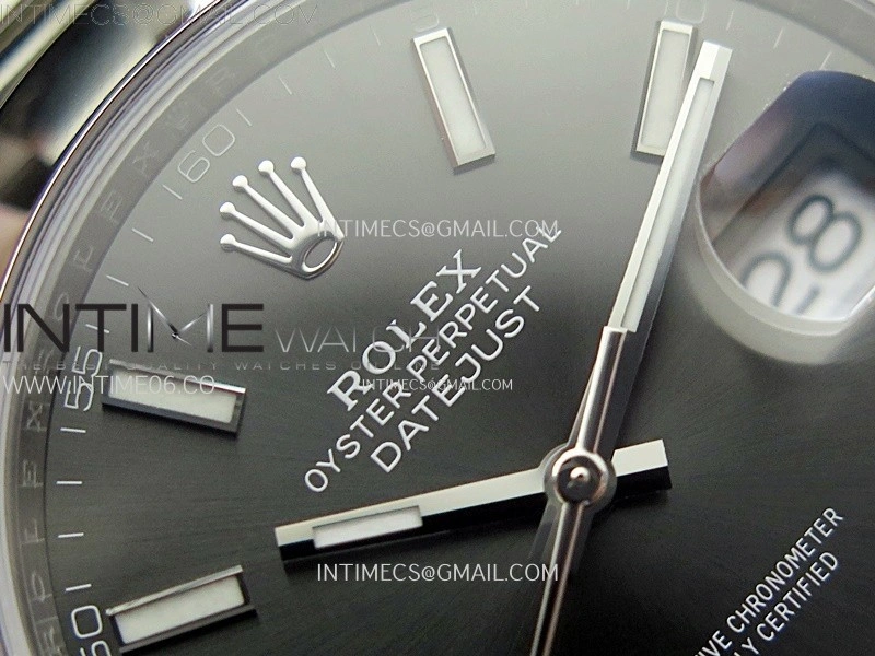 DateJust 41mm 126300 904 SS AR+F V2 1:1 Best Edition Rhodium Dial Sticks Markers on Oyster Bracelet DD3235