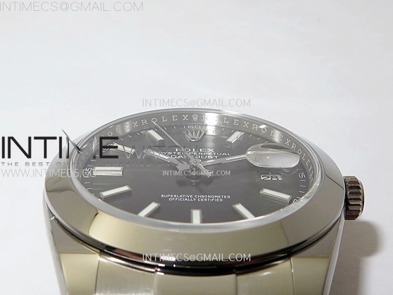 DateJust 41mm 126300 904 SS AR+F V2 1:1 Best Edition Rhodium Dial Sticks Markers on Oyster Bracelet DD3235