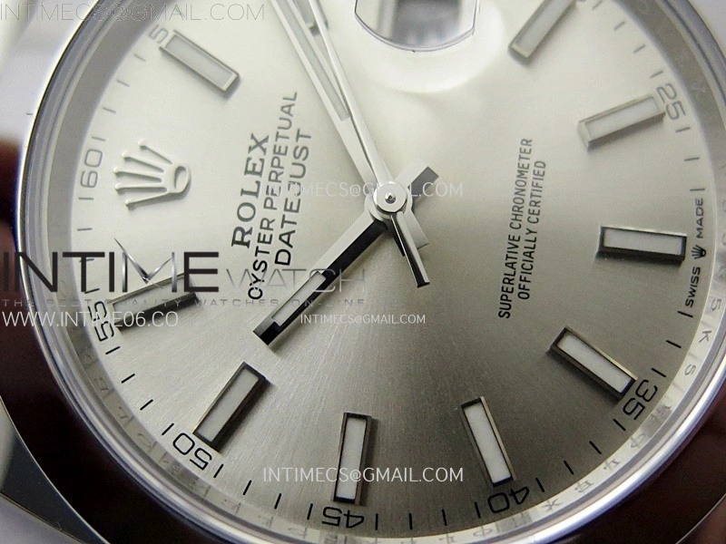 DateJust 41mm 126300 904 SS AR+F V2 1:1 Best Edition Silver Dial Sticks Markers on Jubilee Bracelet DD3235