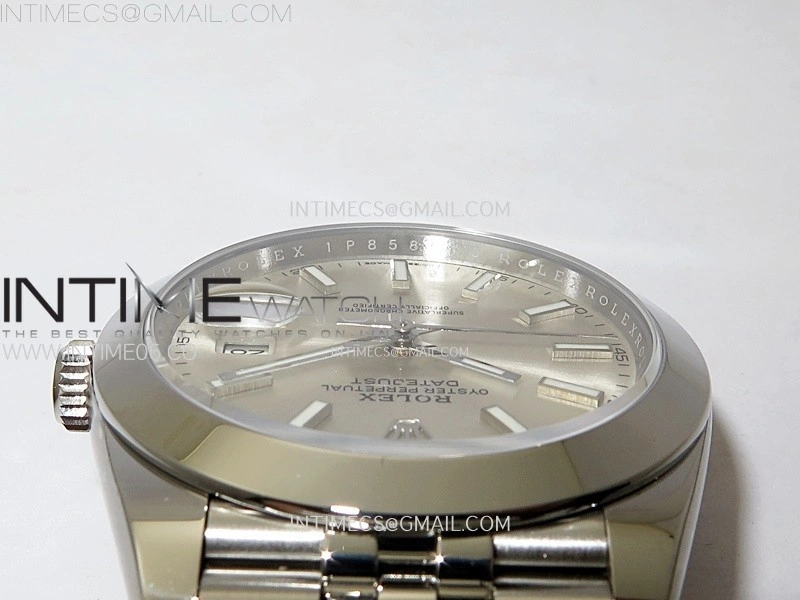 DateJust 41mm 126300 904 SS AR+F V2 1:1 Best Edition Silver Dial Sticks Markers on Jubilee Bracelet DD3235