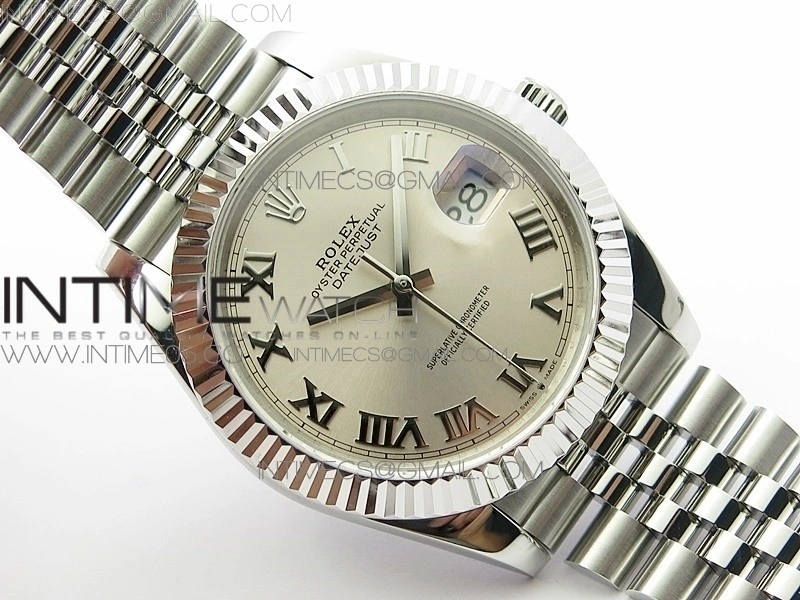 DateJust 41 126334 SS BP 1:1 Best Edition New Version Silver Roman Markers Dial on Jubilee Bracelet