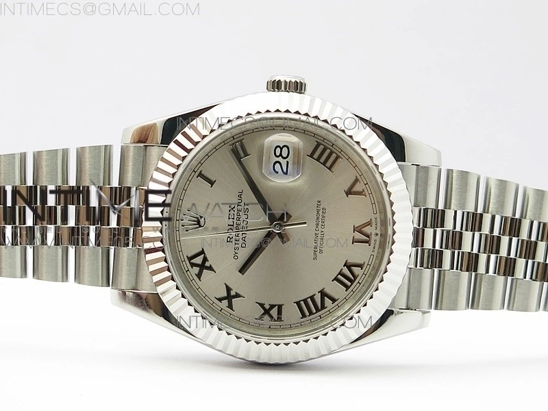 DateJust 41 126334 SS BP 1:1 Best Edition New Version Silver Roman Markers Dial on Jubilee Bracelet