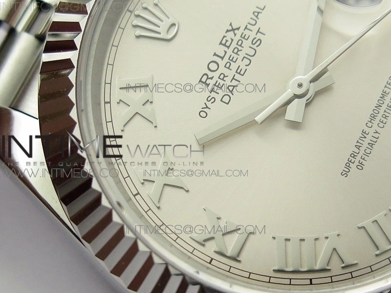 DateJust 41 126334 SS BP 1:1 Best Edition New Version Silver Roman Markers Dial on Jubilee Bracelet
