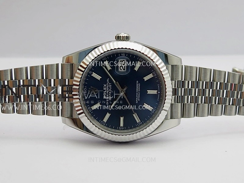 DateJust 41mm 126334 904L SS Clean Plus 1:1 Best Edition Blue Dial Stick Marker On Jubilee Bracelet DD3235