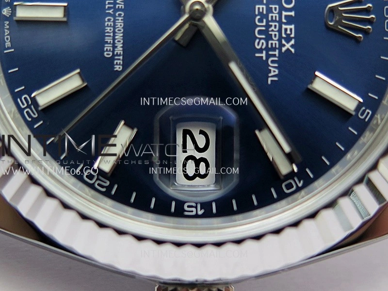 DateJust 41mm 126334 904L SS Clean Plus 1:1 Best Edition Blue Dial Stick Marker On Jubilee Bracelet DD3235