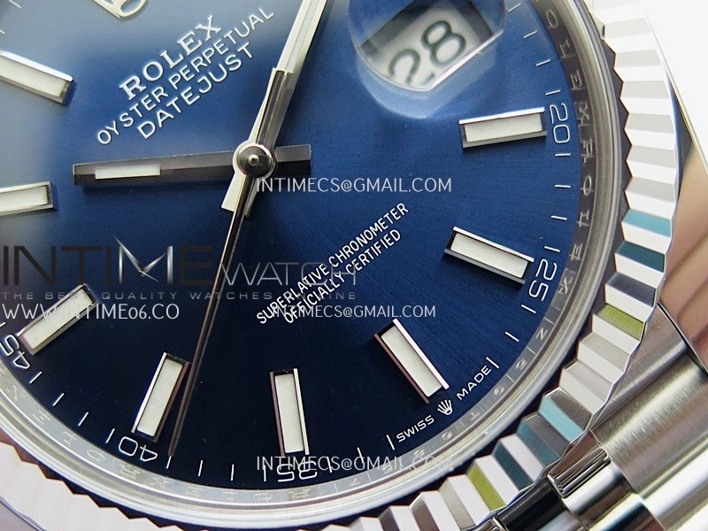 DateJust 41mm 126334 904L SS Clean Plus 1:1 Best Edition Blue Dial Stick Marker On Jubilee Bracelet DD3235
