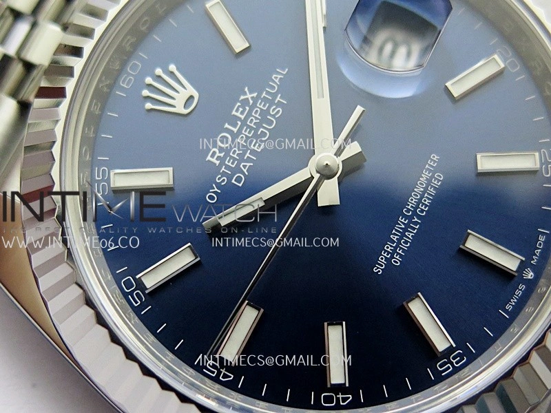 DateJust 41mm 126334 904L SS Clean Plus 1:1 Best Edition Blue Dial Stick Marker On Jubilee Bracelet DD3235
