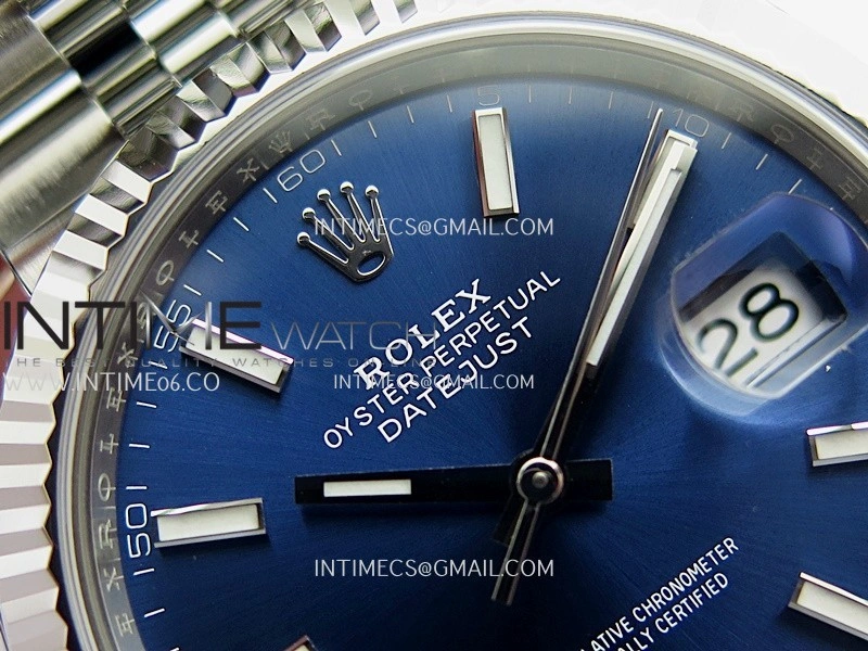 DateJust 41mm 126334 904L SS Clean Plus 1:1 Best Edition Blue Dial Stick Marker On Jubilee Bracelet DD3235