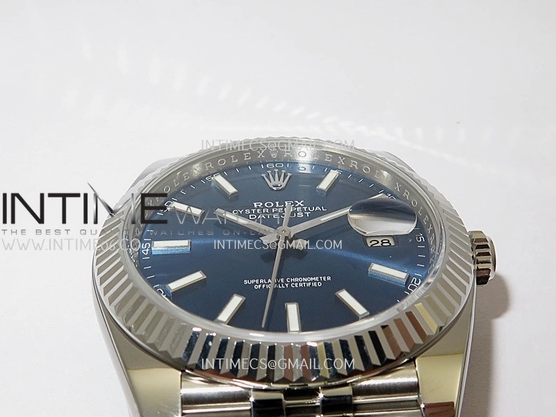 DateJust 41mm 126334 904L SS Clean Plus 1:1 Best Edition Blue Dial Stick Marker On Jubilee Bracelet DD3235