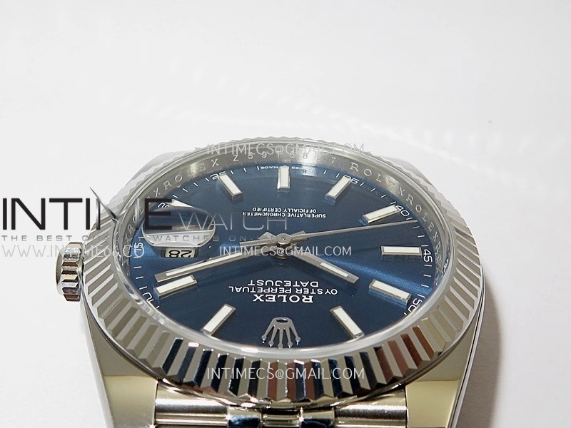 DateJust 41mm 126334 904L SS Clean Plus 1:1 Best Edition Blue Dial Stick Marker On Jubilee Bracelet DD3235