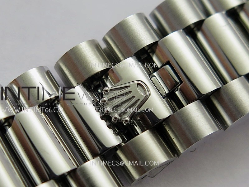 Day Date 128349 SS Gain Weight KF 1:1 Ombre Blue Dial Diamond Marker On President Bracelet A2836