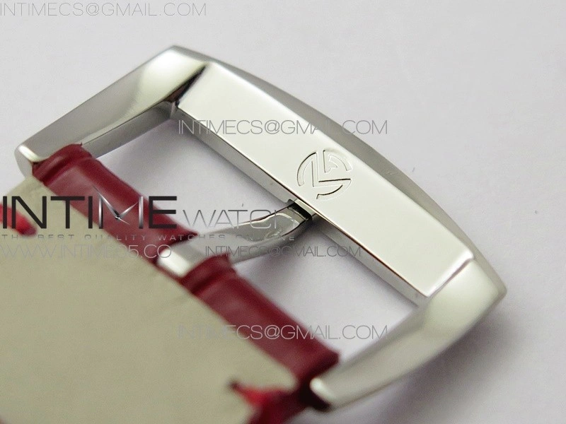 Master Square SS Ladies ZF 1:1 Best Edition White Roman Dial on Red Leather Strap Ronda Quartz
