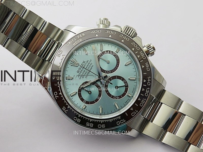Daytona 126506 904L SS QF 1:1 Best Edition Ice Blue Dial Stick Markers on 904L SS Bracelet SH4131 V6