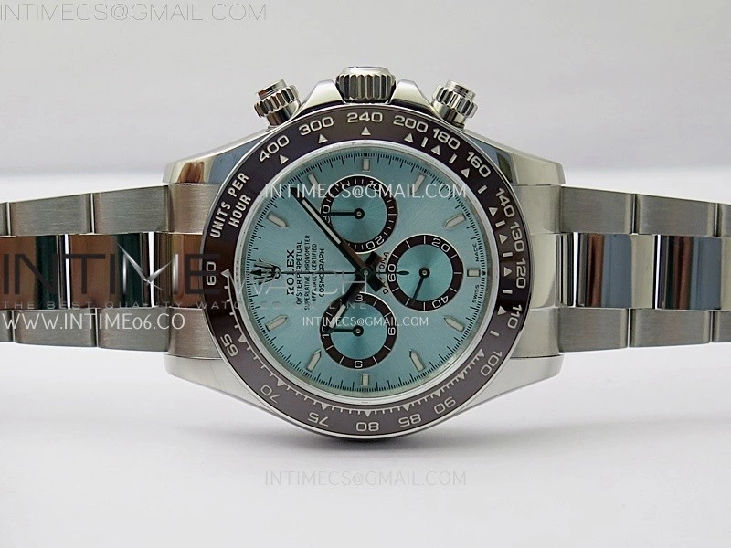 Daytona 126506 904L SS QF 1:1 Best Edition Ice Blue Dial Stick Markers on 904L SS Bracelet SH4131 V6