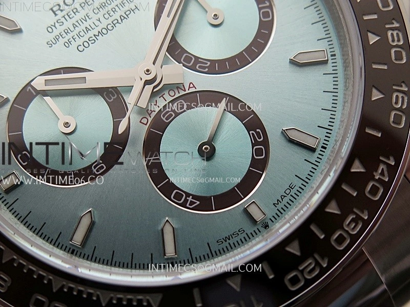 Daytona 126506 904L SS QF 1:1 Best Edition Ice Blue Dial Stick Markers on 904L SS Bracelet SH4131 V6