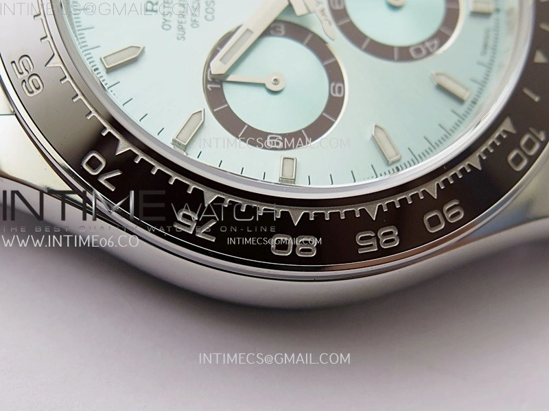 Daytona 126506 904L SS QF 1:1 Best Edition Ice Blue Dial Stick Markers on 904L SS Bracelet SH4131 V6