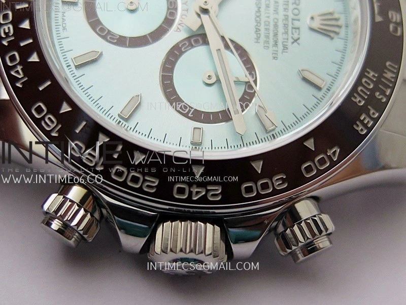 Daytona 126506 904L SS QF 1:1 Best Edition Ice Blue Dial Stick Markers on 904L SS Bracelet SH4131 V6